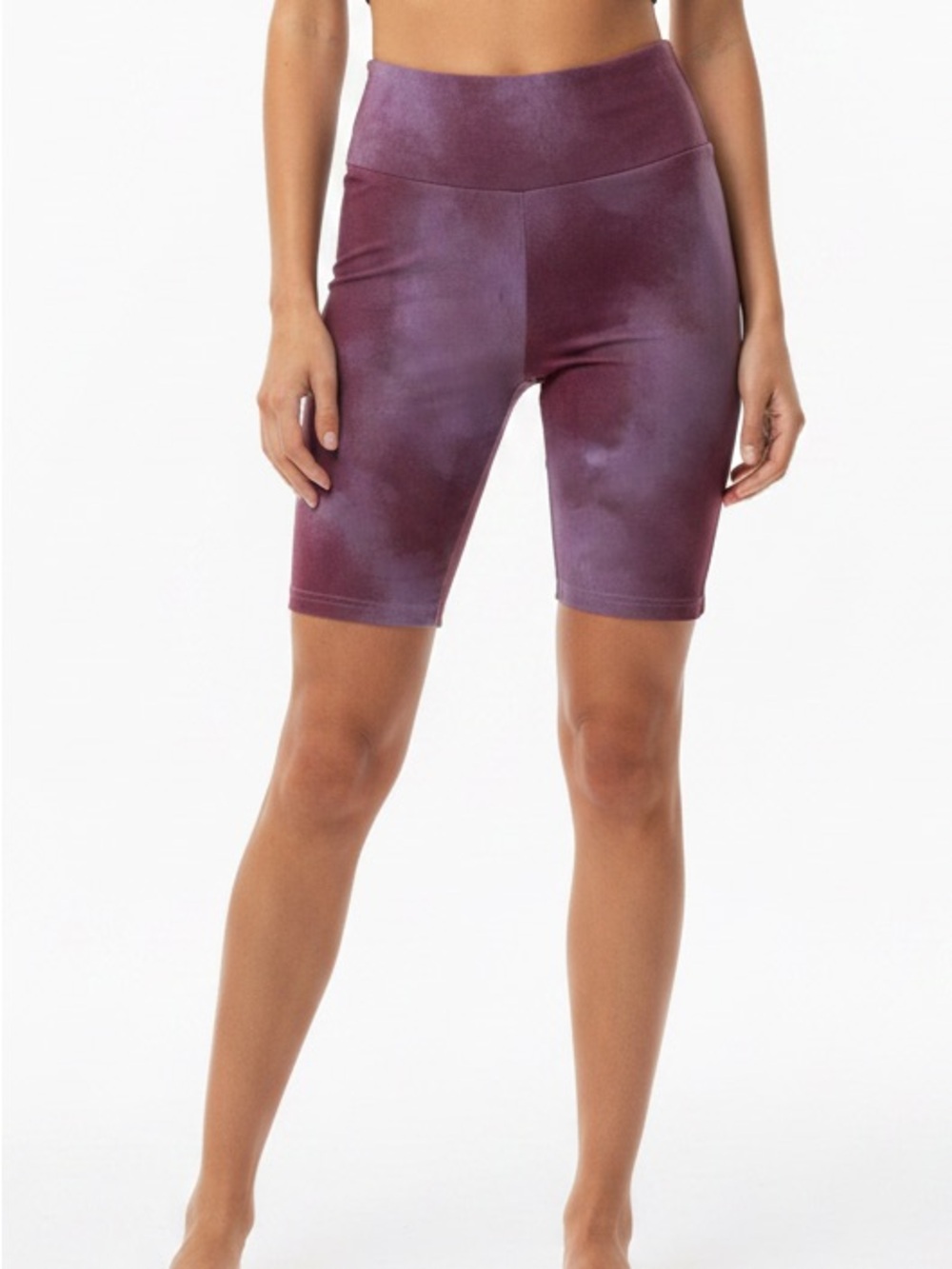 LuLaRoe Biker Shorts • Poly Spandex Blend Fabric • Purple Shimmer